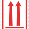 HANDING LABEL : ARROW UP RED (10 PCS.)