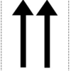HANDING LABEL : ARROW UP BLACK (10 PCS.)